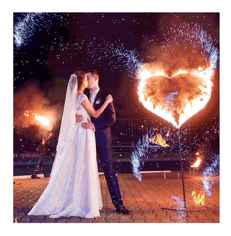Организация пиротехнического шоу на свадьбу  Мураши | murashi.salutsklad.ru