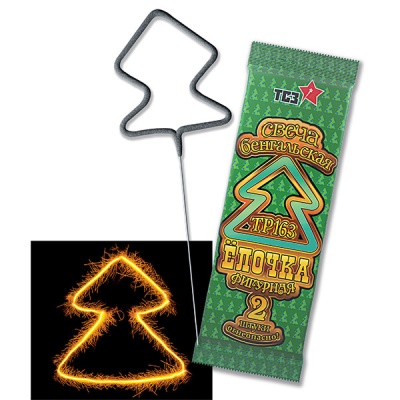 Елочка Бенгальские огни фигурные купить в Мурашах | murashi.salutsklad.ru